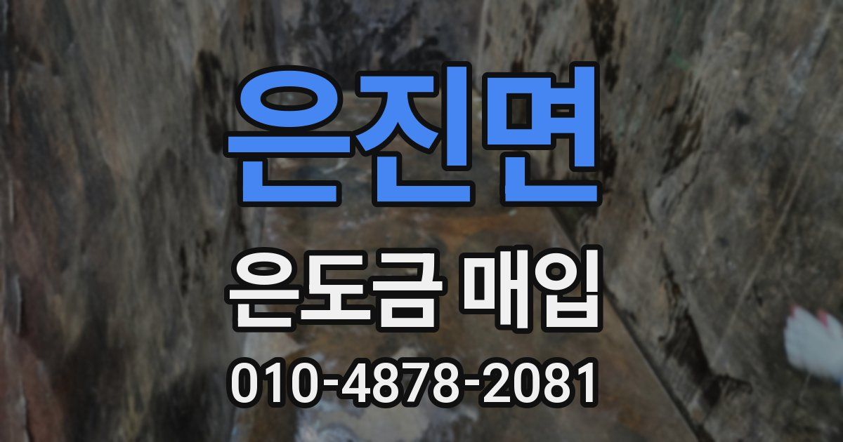 은진면 은도금 매입