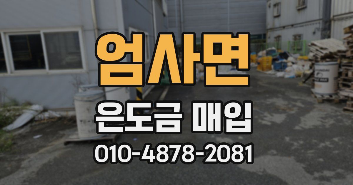 엄사면 은도금 매입