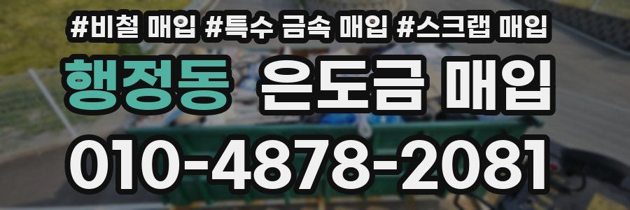 행정동 은도금 매입