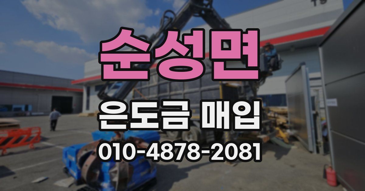 순성면 은도금 매입