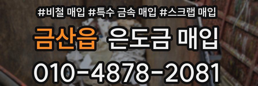 금산읍 은도금 매입