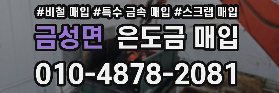 금성면 은도금 매입