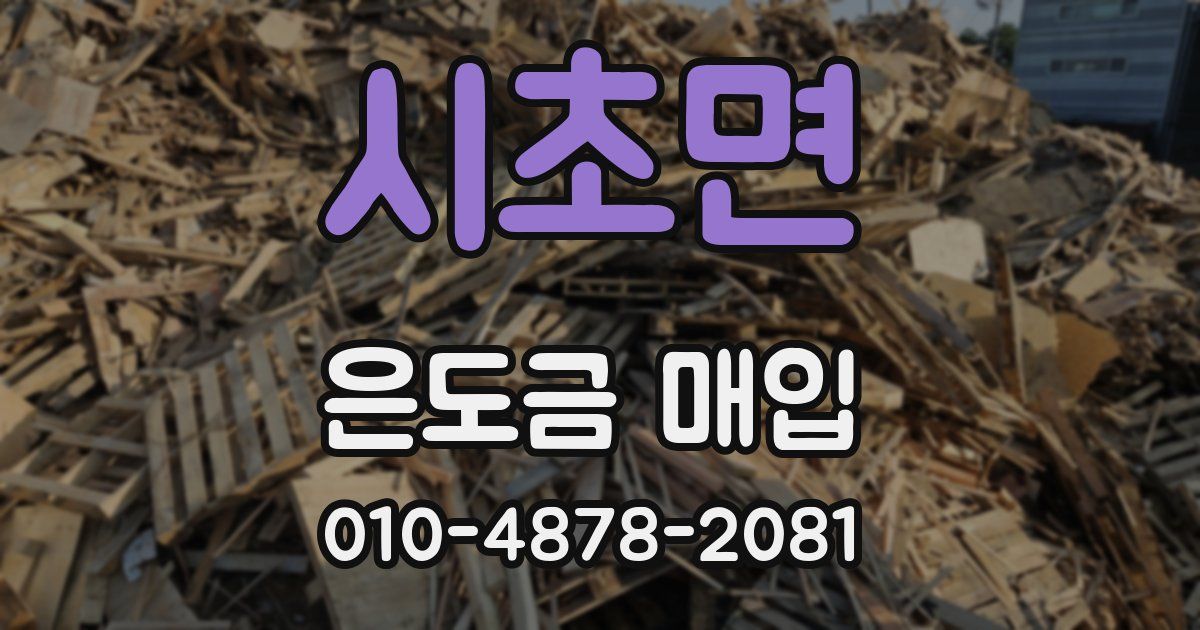 시초면 은도금 매입