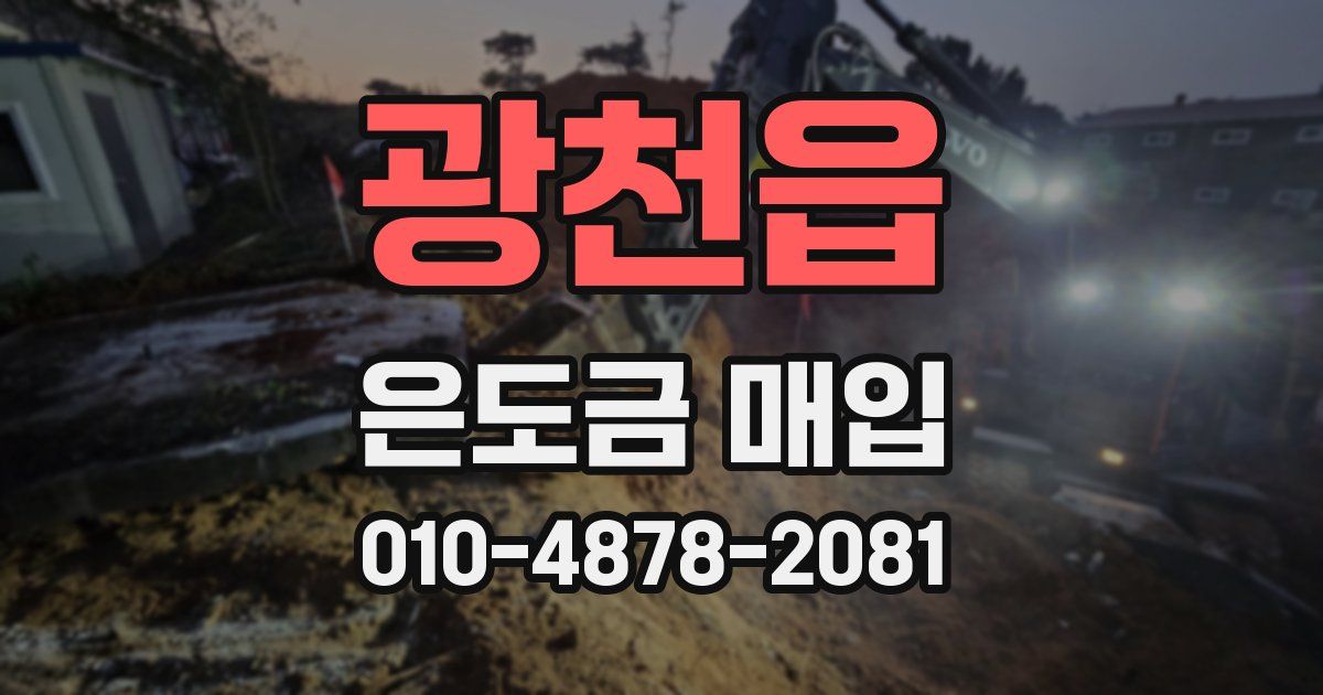광천읍 은도금 매입