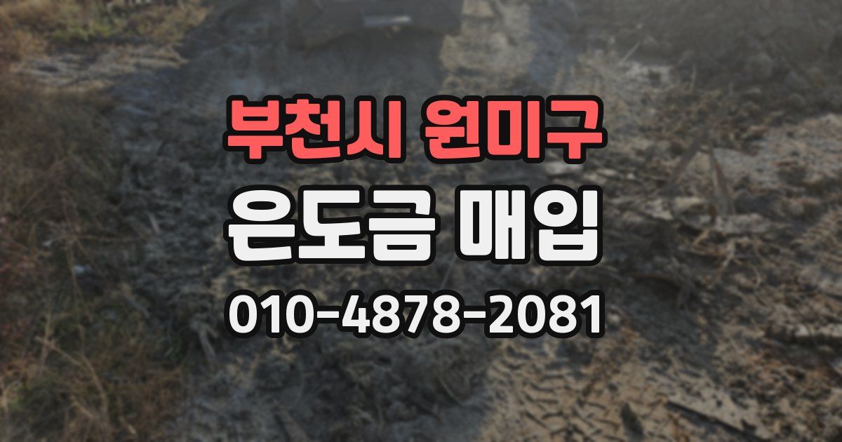 부천시 원미구 은도금 매입