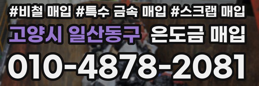 고양시 일산동구 은도금 매입