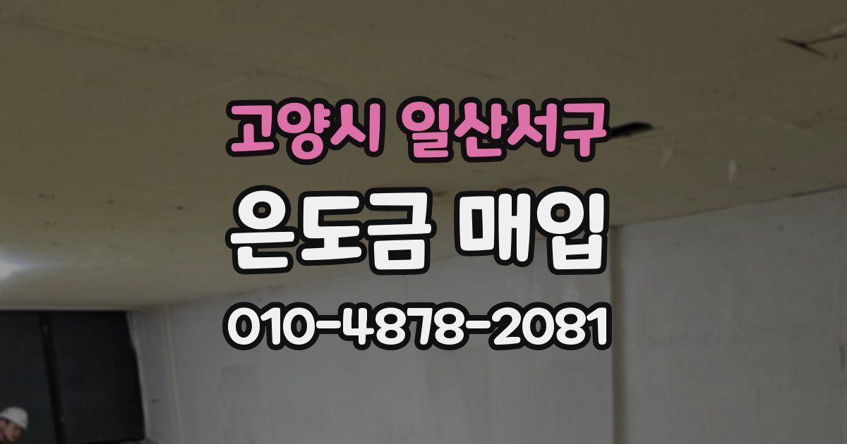 고양시 일산서구 은도금 매입
