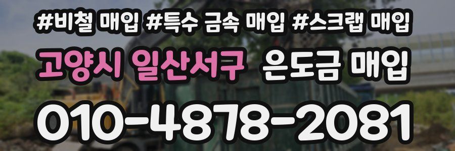 고양시 일산서구 은도금 매입