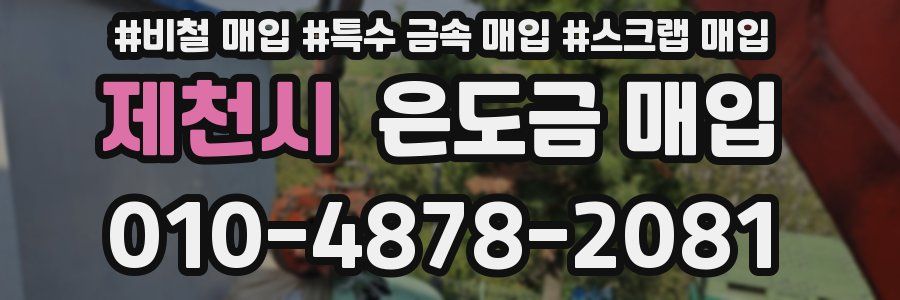 제천시 은도금 매입