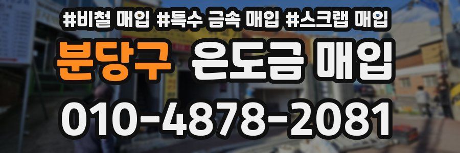 분당구 은도금 매입