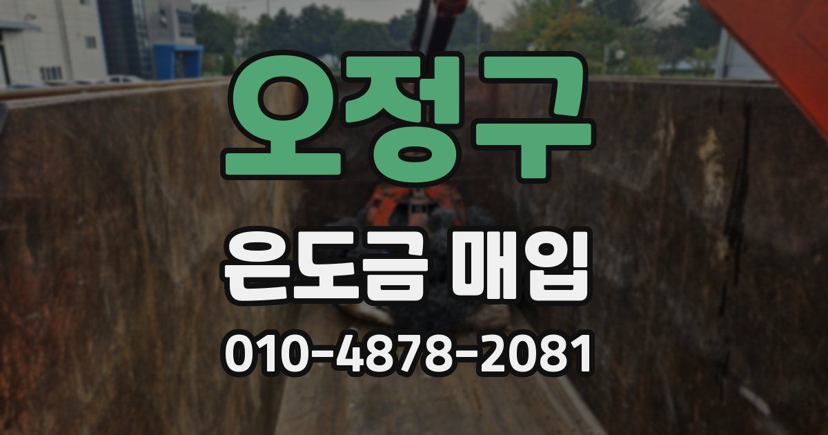 오정구 은도금 매입