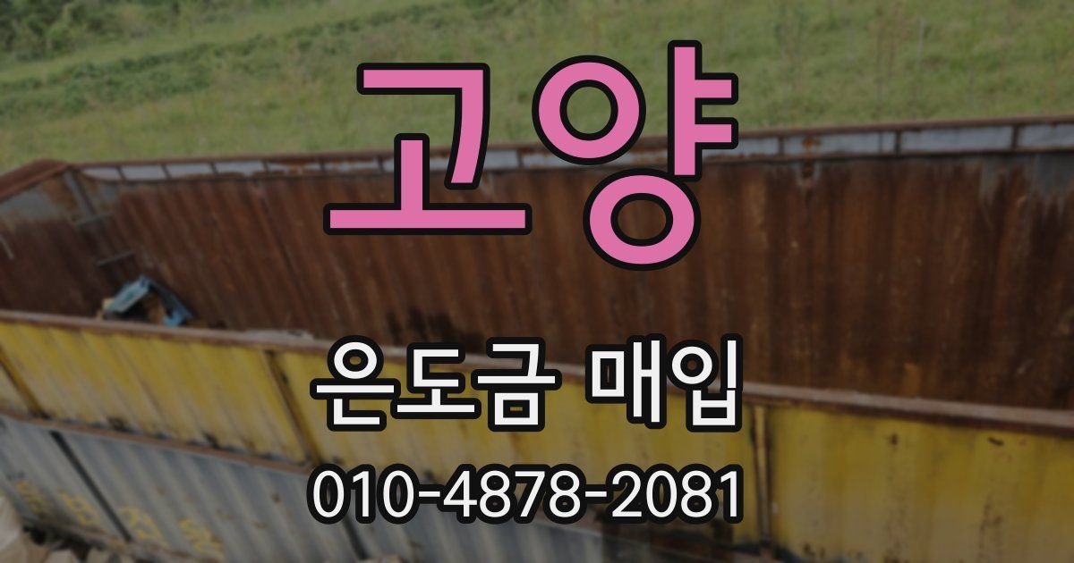 고양 은도금 매입