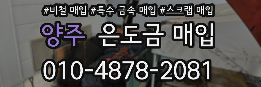 양주 은도금 매입