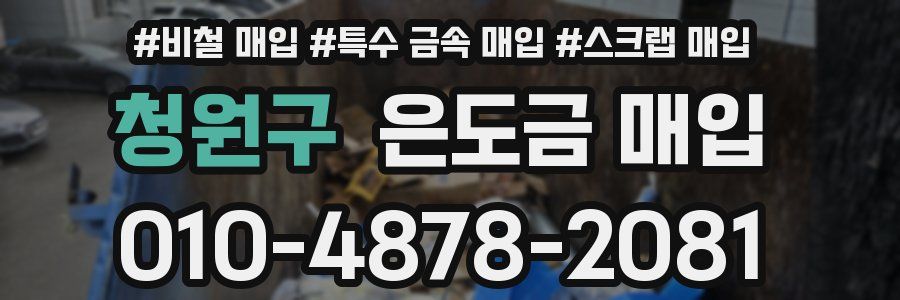청원구 은도금 매입
