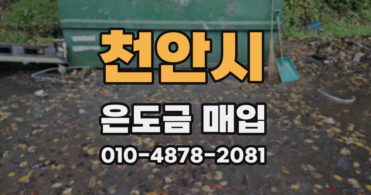 천안시 은도금 매입