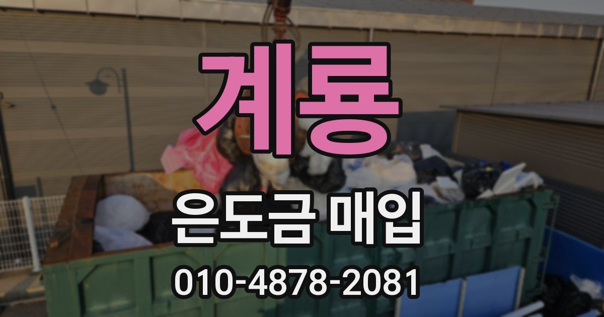 계룡 은도금 매입