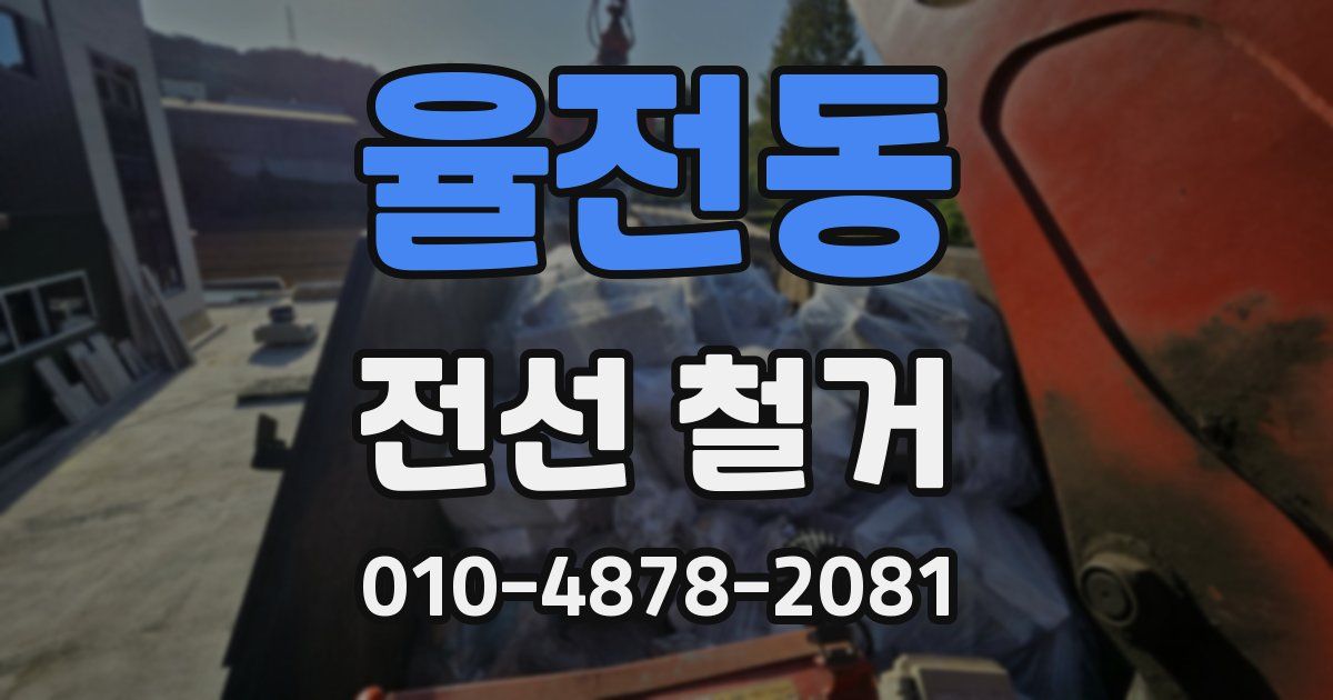 율전동 전선 철거