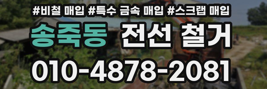 송죽동 전선 철거