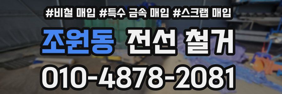조원동 전선 철거