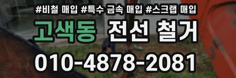 고색동 전선 철거