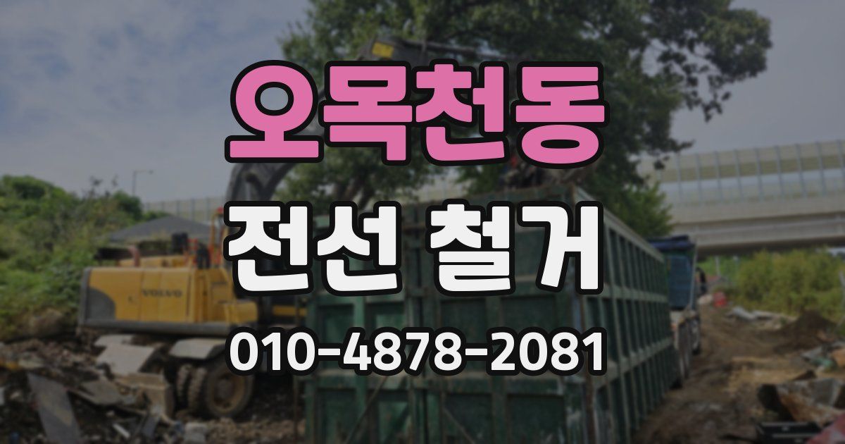 오목천동 전선 철거