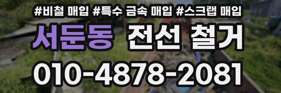서둔동 전선 철거