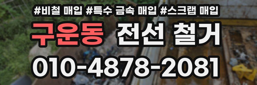 구운동 전선 철거