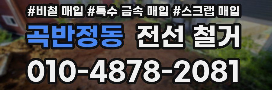 곡반정동 전선 철거
