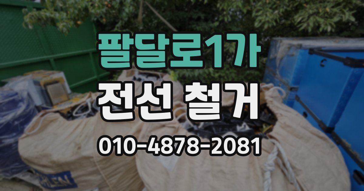 팔달로1가 전선 철거
