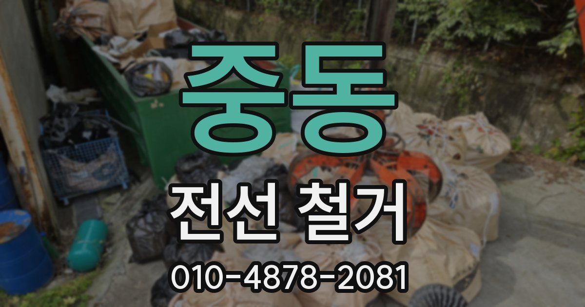 중동 전선 철거