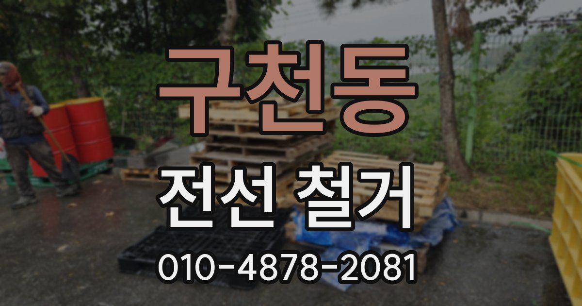 구천동 전선 철거