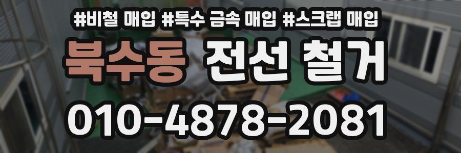 북수동 전선 철거