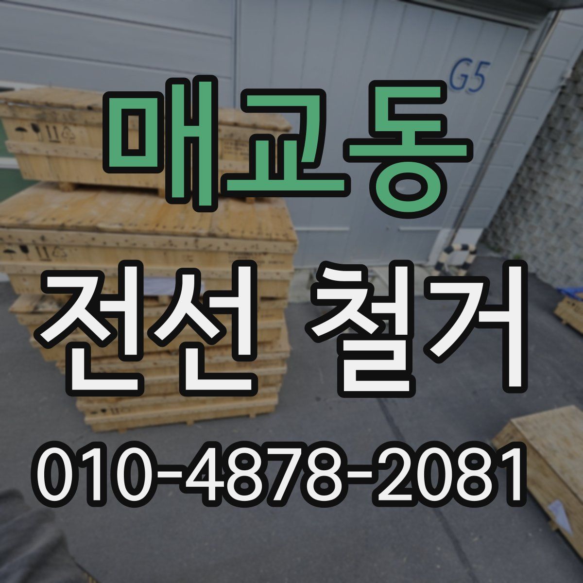 매교동 전선 철거