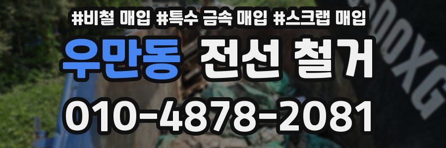 우만동 전선 철거