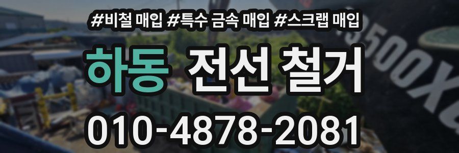 하동 전선 철거