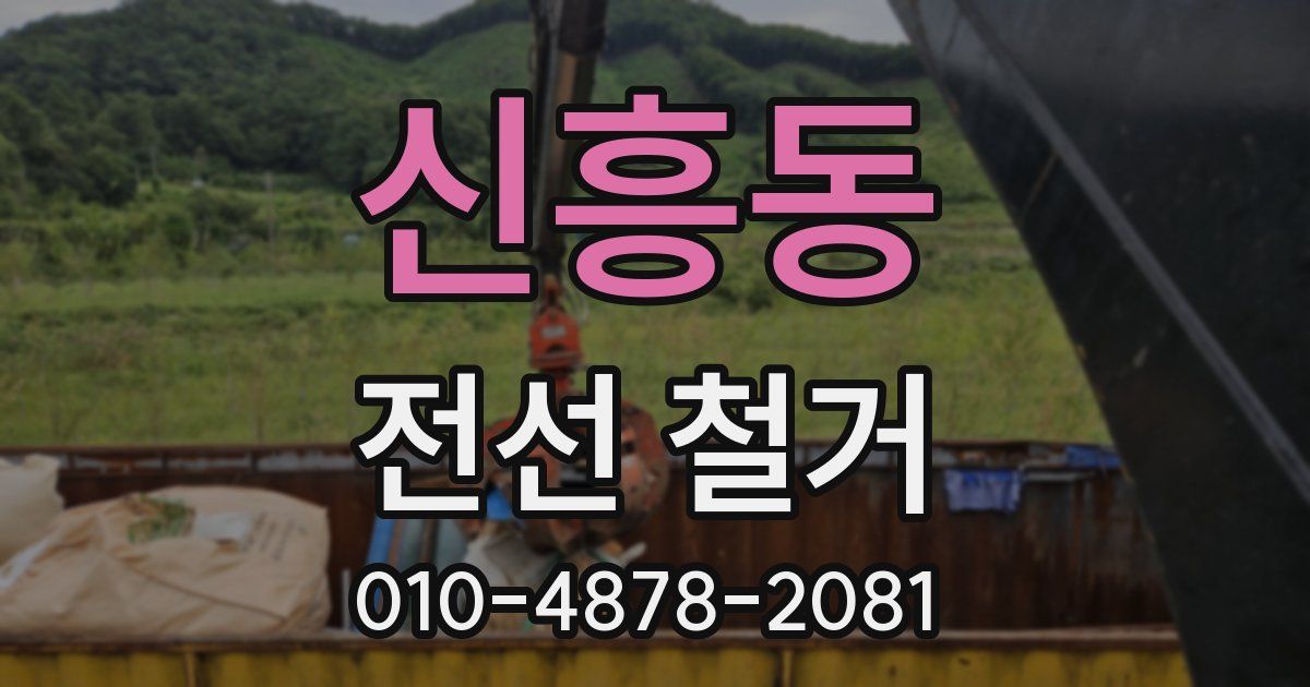 신흥동 전선 철거