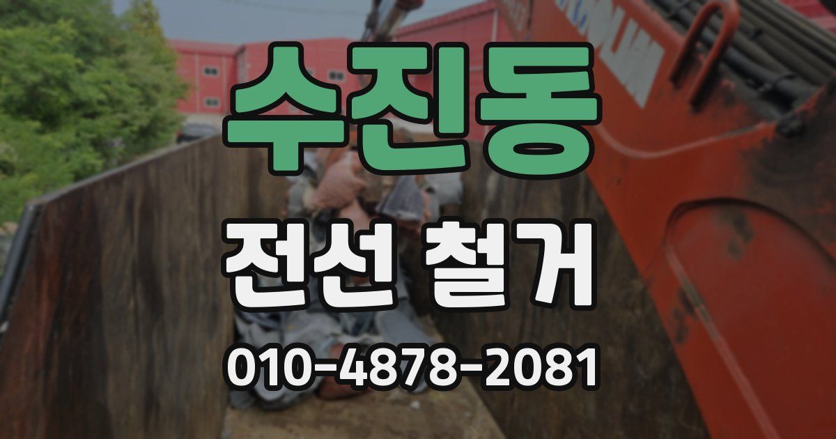 수진동 전선 철거