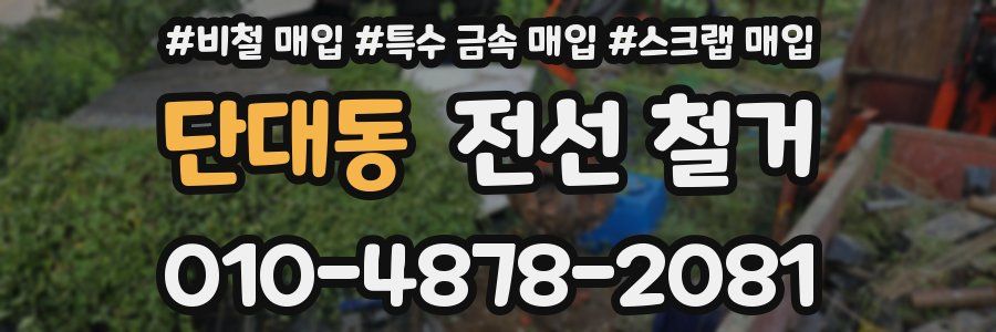 단대동 전선 철거