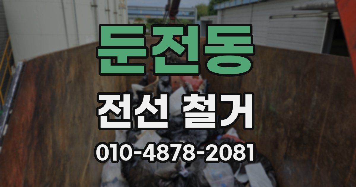 둔전동 전선 철거