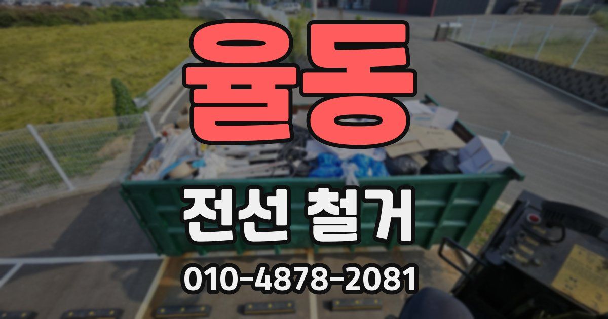 율동 전선 철거