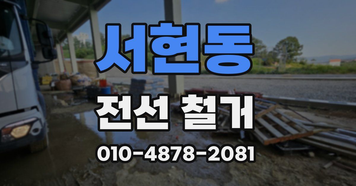 서현동 전선 철거