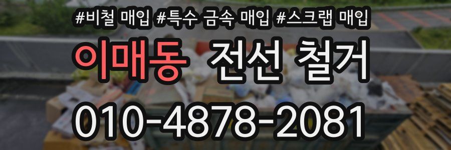 이매동 전선 철거