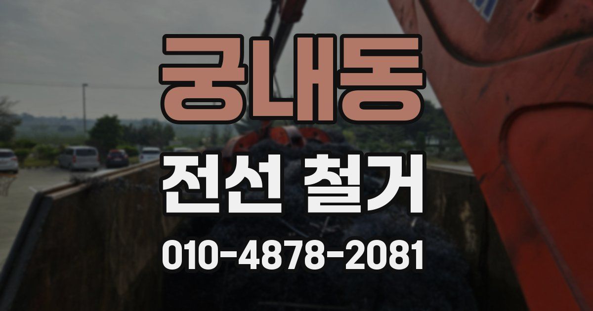 궁내동 전선 철거