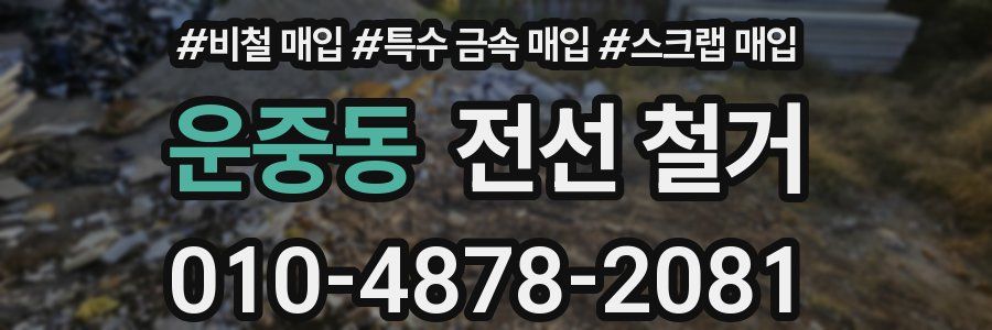 운중동 전선 철거
