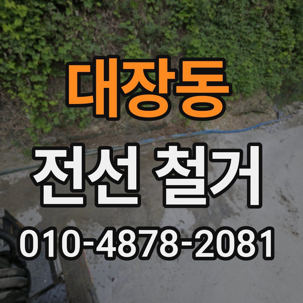대장동 전선 철거
