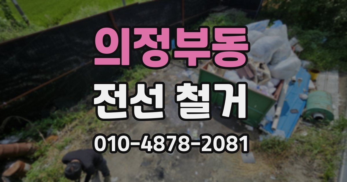 의정부동 전선 철거