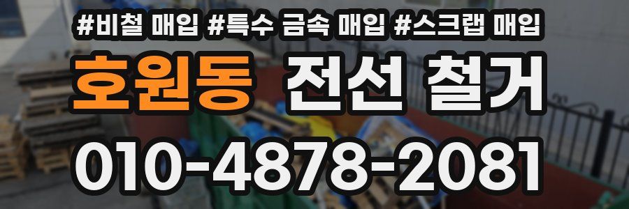호원동 전선 철거