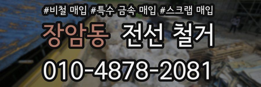 장암동 전선 철거