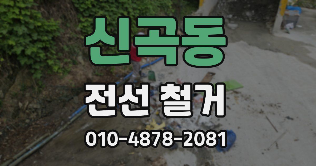 신곡동 전선 철거
