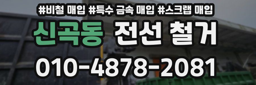신곡동 전선 철거